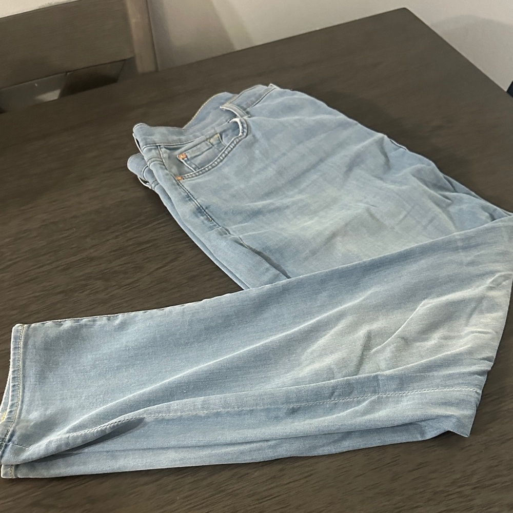 7 For All Mankind Sky Blue Slim Jeans